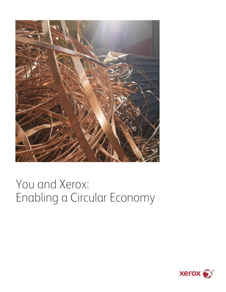 Enabling A Circular Economy, Go Green, Recycle, Xerox, Environment, Corporate Business Systems
