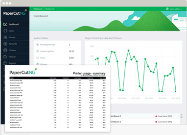 Admin Interface Reports, Papercut MF, Corporate Business Systems, Madison, WI, IL, Xerox, Canon, HP, Dealer, Reseller, Wisconsin, Illinois